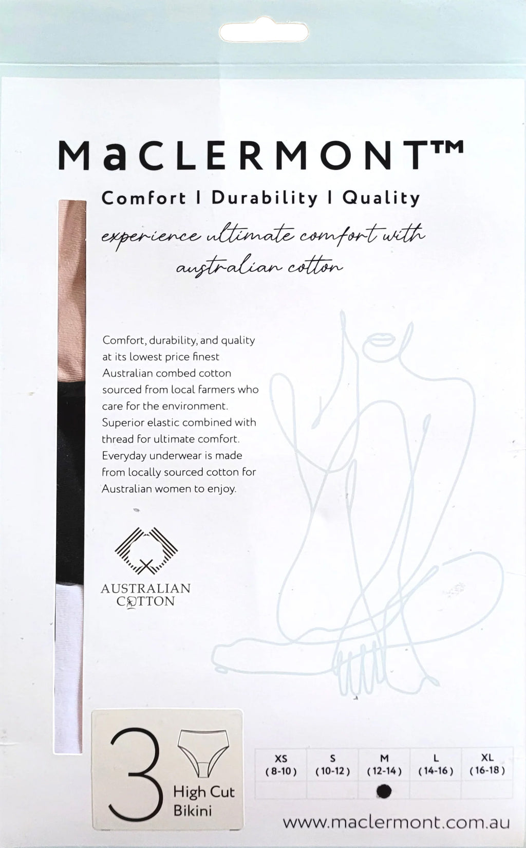 High Cut Bikini | 3 PACK | 3 COLOURS